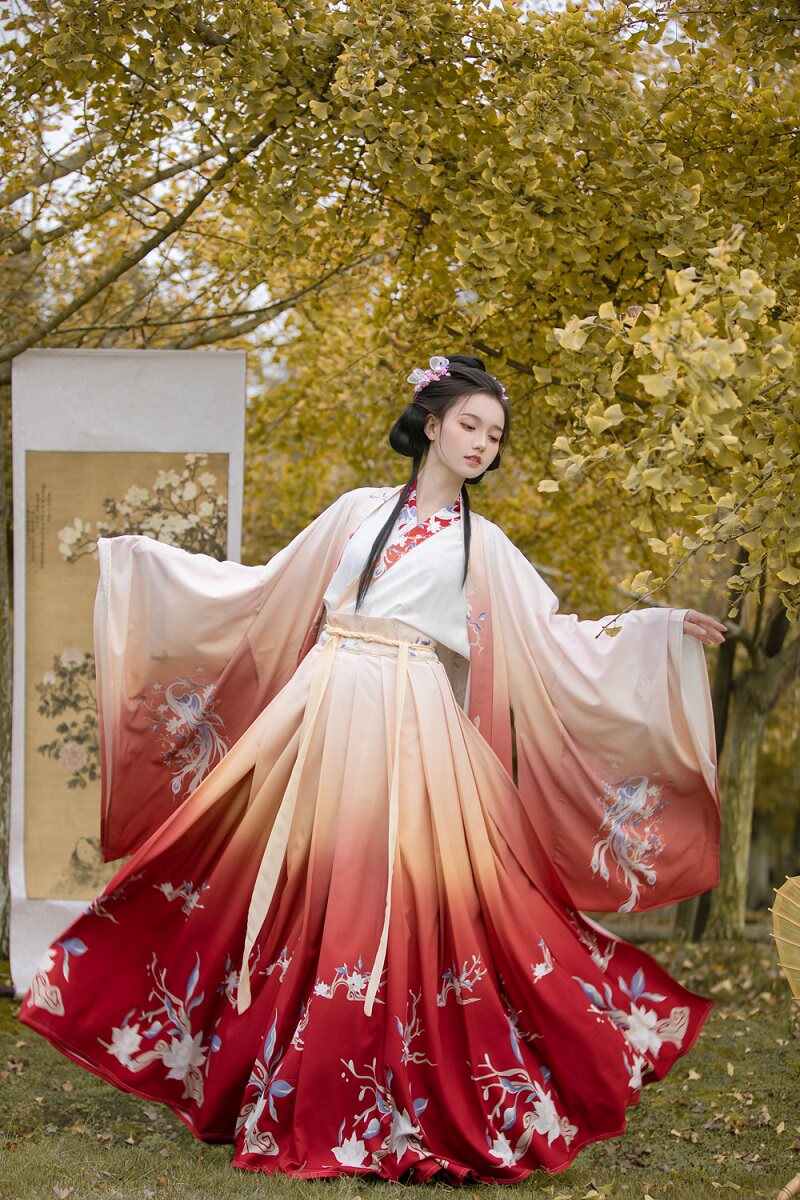 原创正品汉服女涅盘魏晋风交领齐腰襦裙大袖衫汉服