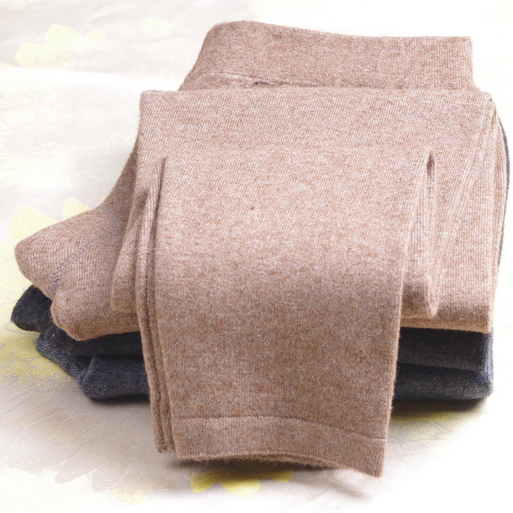 羊毛绒裤毛线底裤打底贴身显瘦羊绒毛裤保暖保暖裤