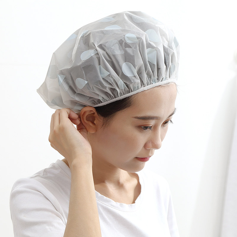 优思居成人浴帽女防水加厚塑料成人沐浴帽洗澡头套家用长发淋浴帽