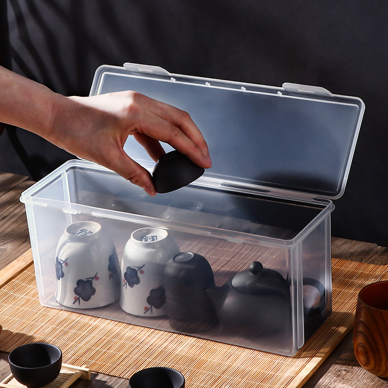 优思居茶具储物盒家用功夫功夫茶茶杯茶壶整理盒子桌面收纳盒