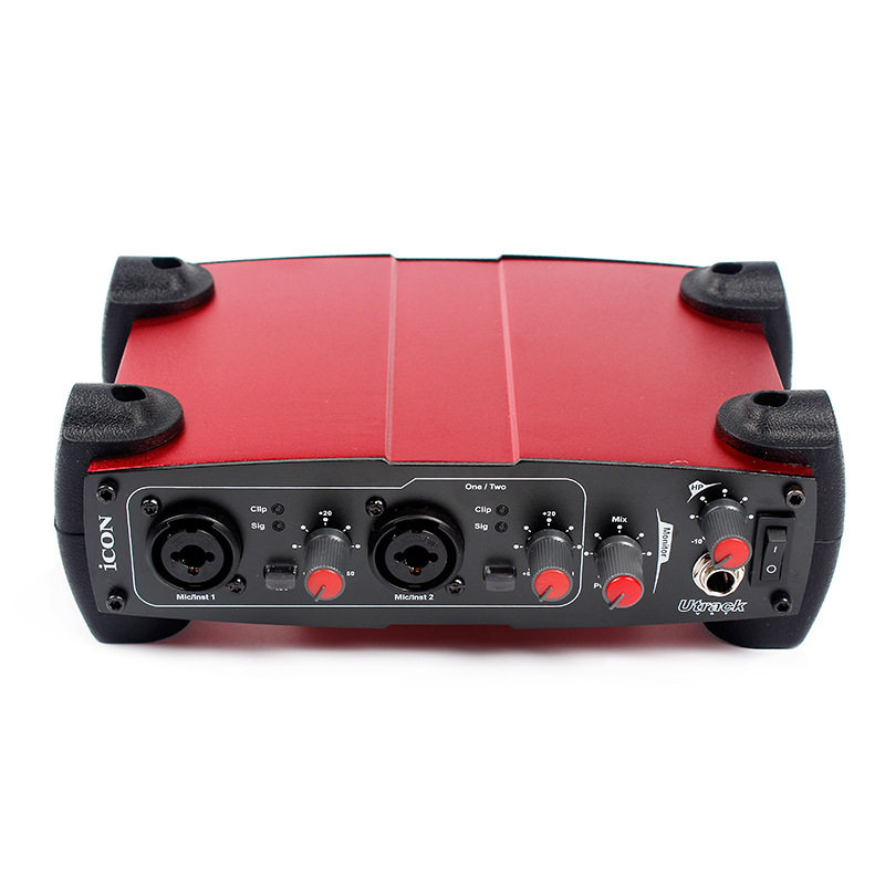 vst声卡4进4出录音唱歌播音主持网红主播推荐 utrack icon艾肯