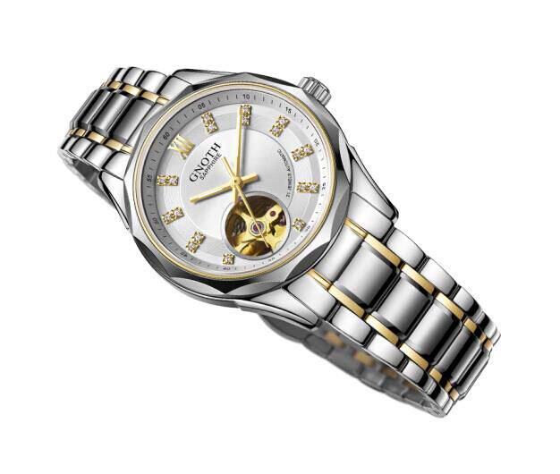 新款gnoth格诺手表品牌8098男镂空女表钨钢情侣国产腕表