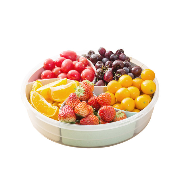 Japanese creative split fruit plate melon seeds and dried fruit storage box snack fruit household living room transparent candy box Japanese creative split fruit plate melon seeds and dried fruit storage box snack fruit household living room transparent candy box