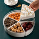 Japanese creative split fruit plate melon seeds and dried fruit storage box snack fruit household living room transparent candy box Japanese creative split fruit plate melon seeds and dried fruit storage box snack fruit household living room transparent candy box