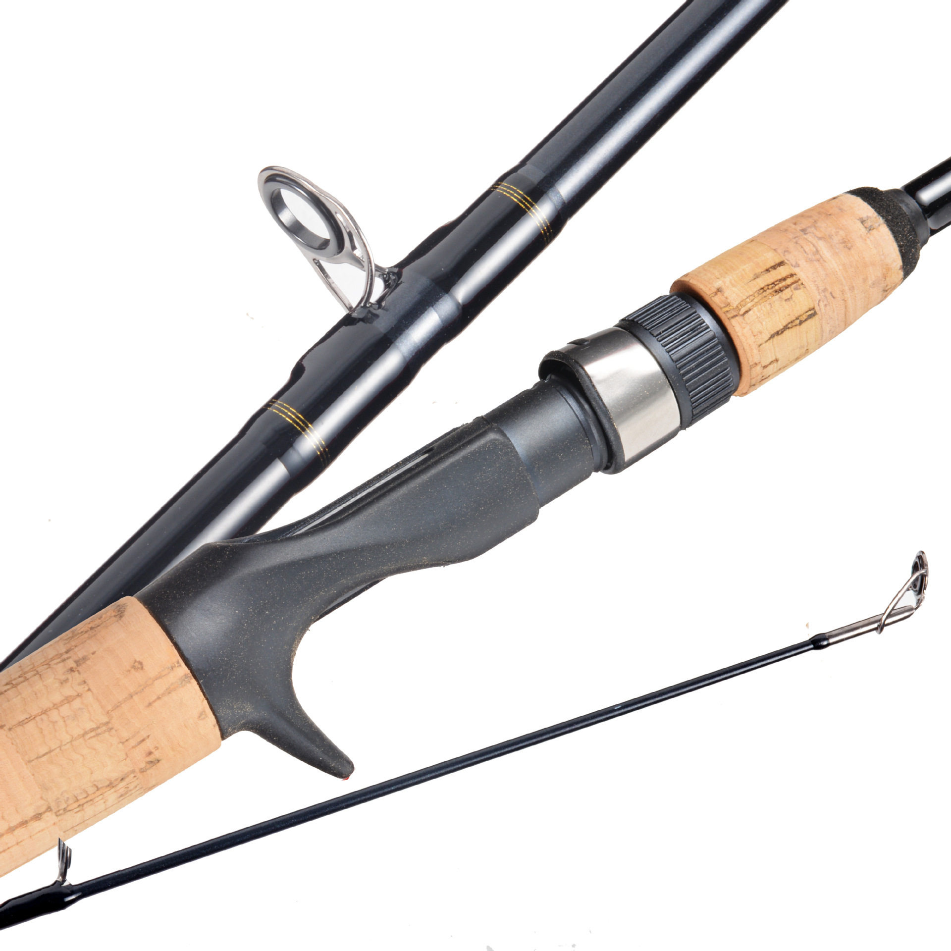 路亚daiwa达亿瓦crossfire直柄枪柄碳素钓鱼八工竿