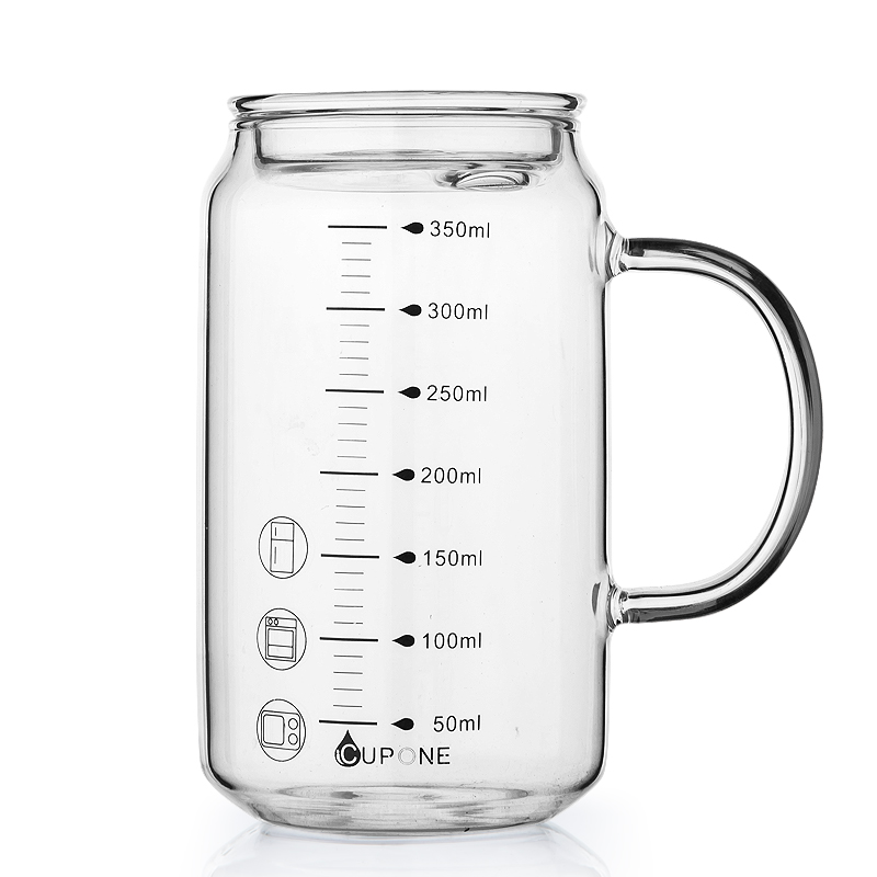 刻度杯儿童喝奶带刻度玻璃水杯泡冲奶粉专用牛奶杯奶粉杯大人孕妇
