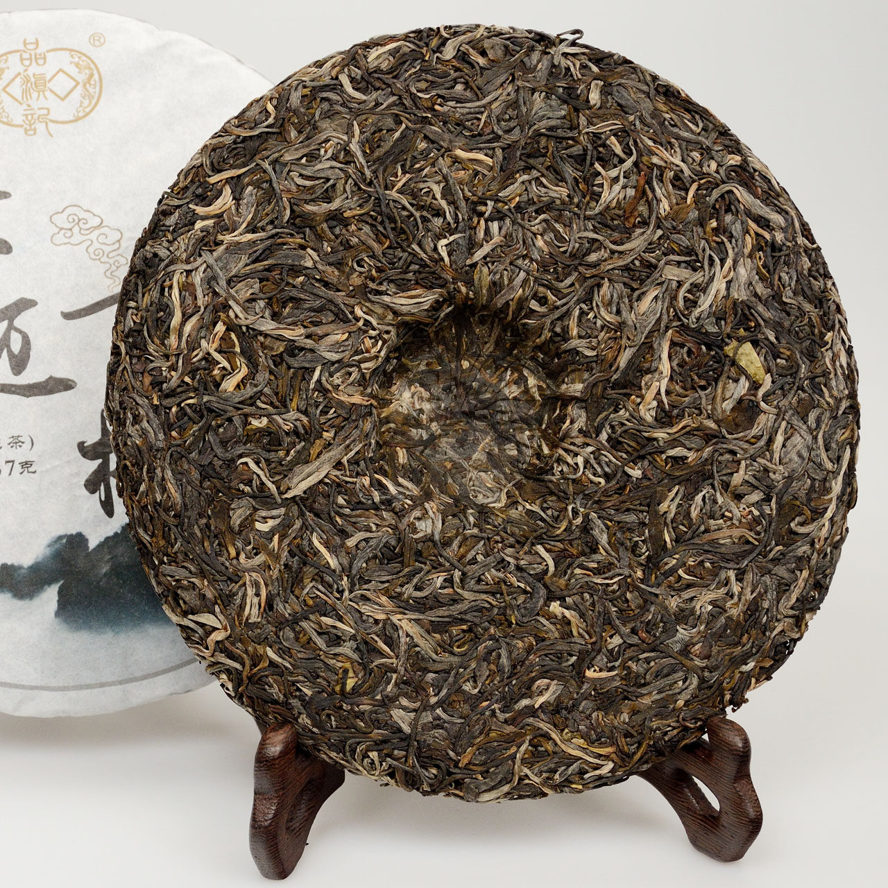 云南普洱茶品滇2016年景迈山明前春生生饼普洱生普洱