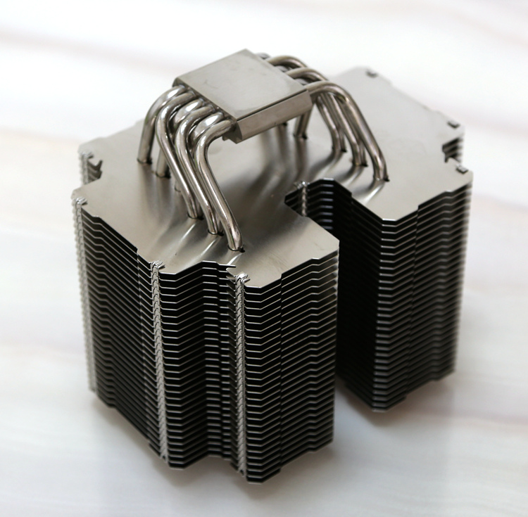 银欣he02 散热器 全镀镍6热管 被动散热器 115x 1366 775散热器