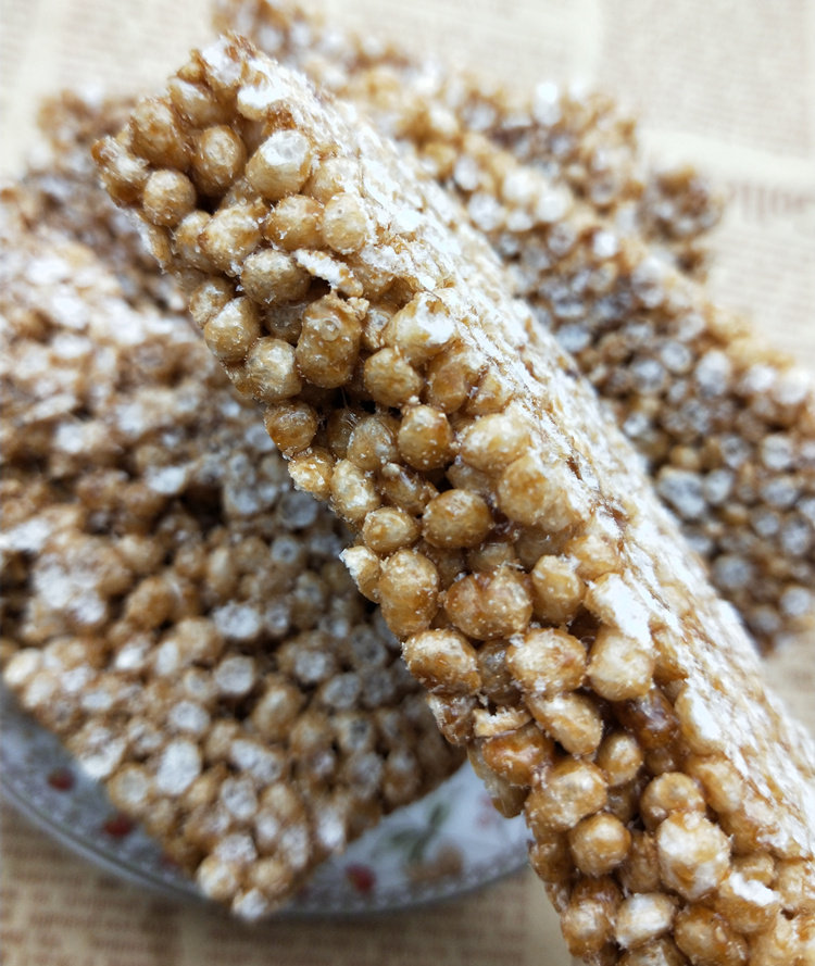 湖北荆州特产传统糕点农家纯手工小米糖米花糖黑糖酥零食500g包邮