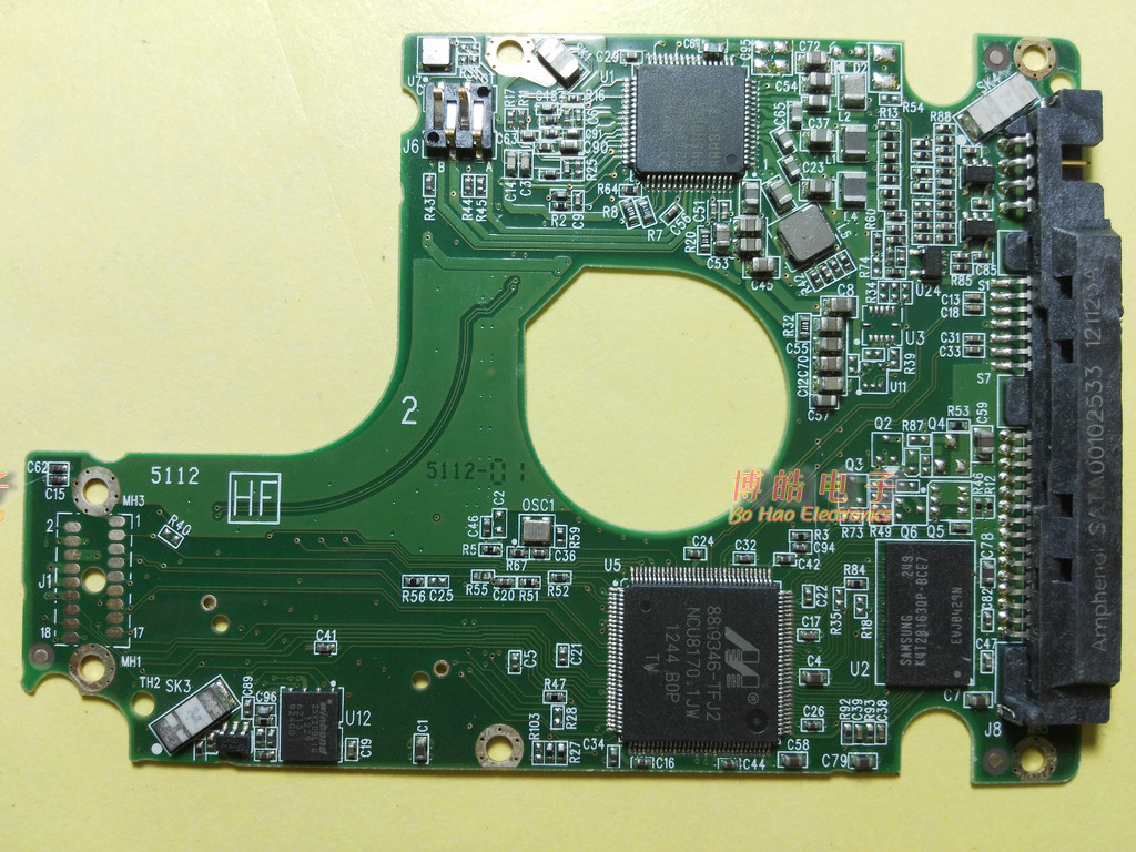 硬盘电路板2060771852001wd5000lpvtpcb电路板