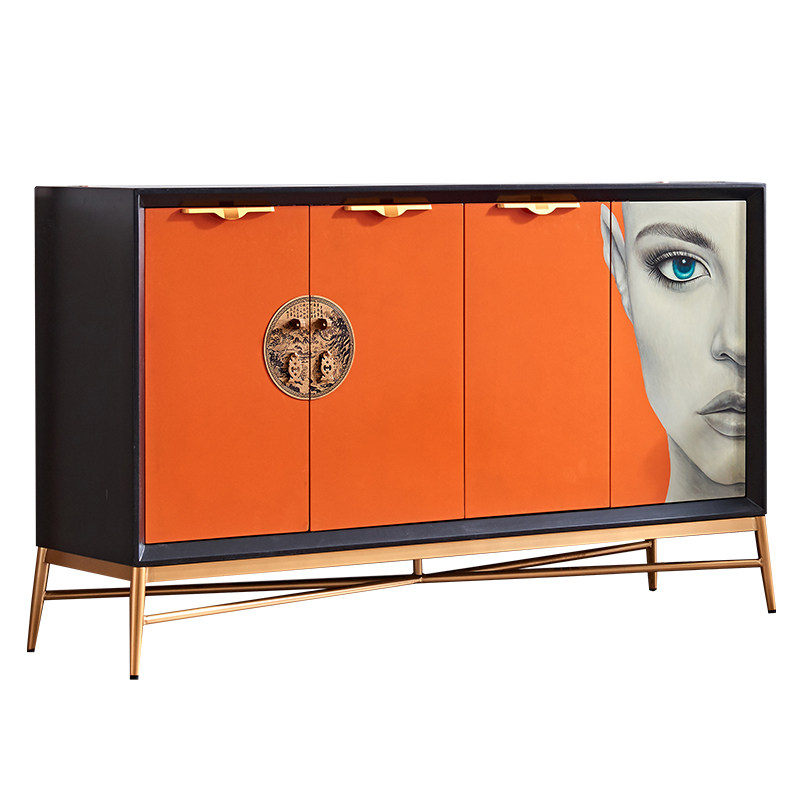 现代简约客厅轻奢奢风进门玄关隔断装饰收纳柜门门厅