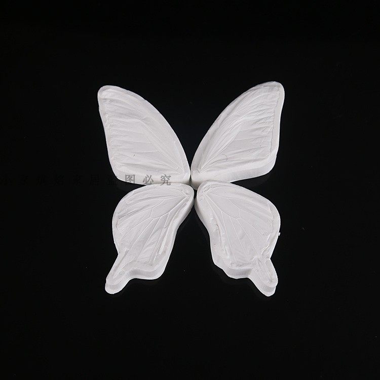 翻糖3d蝴蝶模具翅膀切模硅胶纹路纹理压模烘焙模具