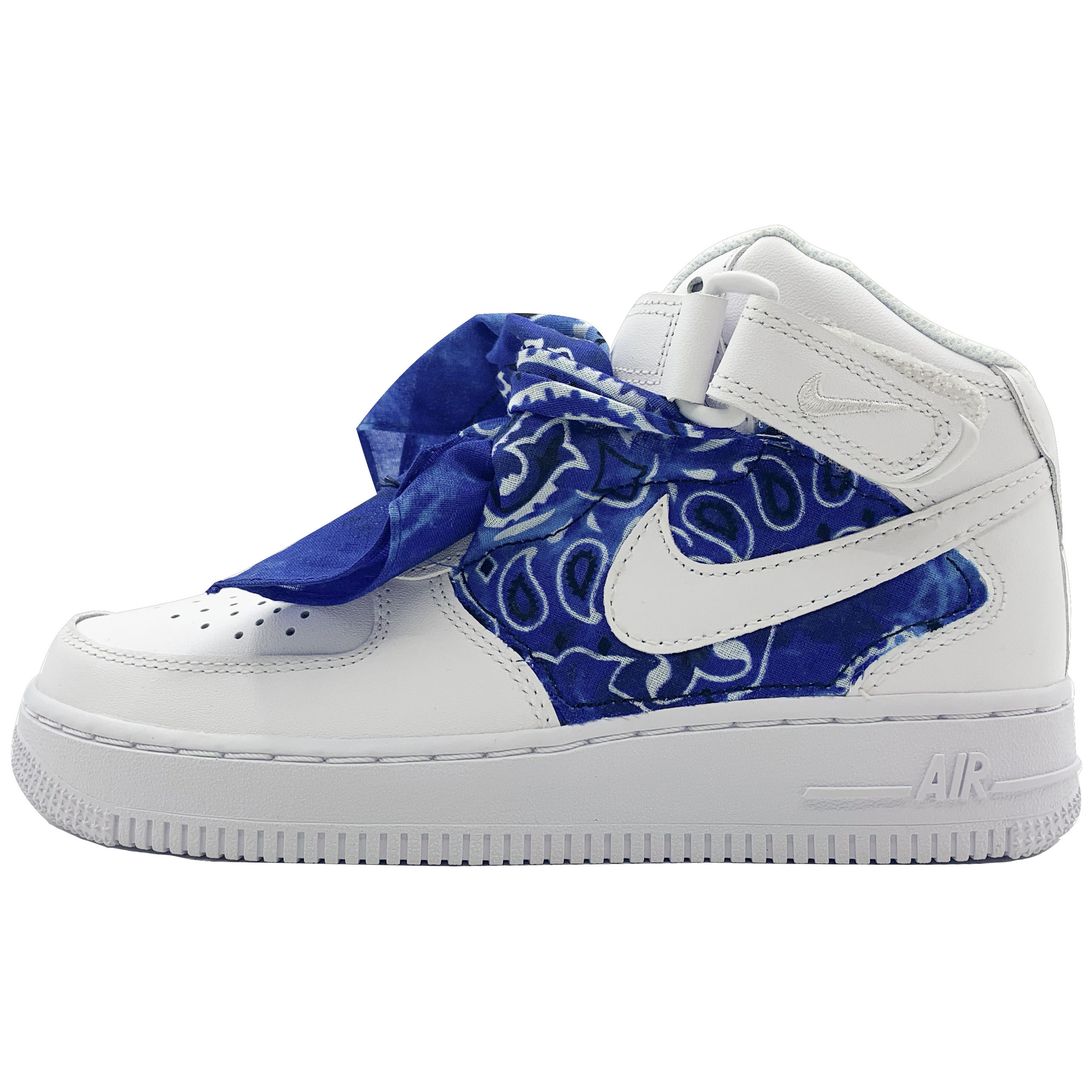 nikeairforce1腰果方巾diy纯白af1中邦空军一号板鞋