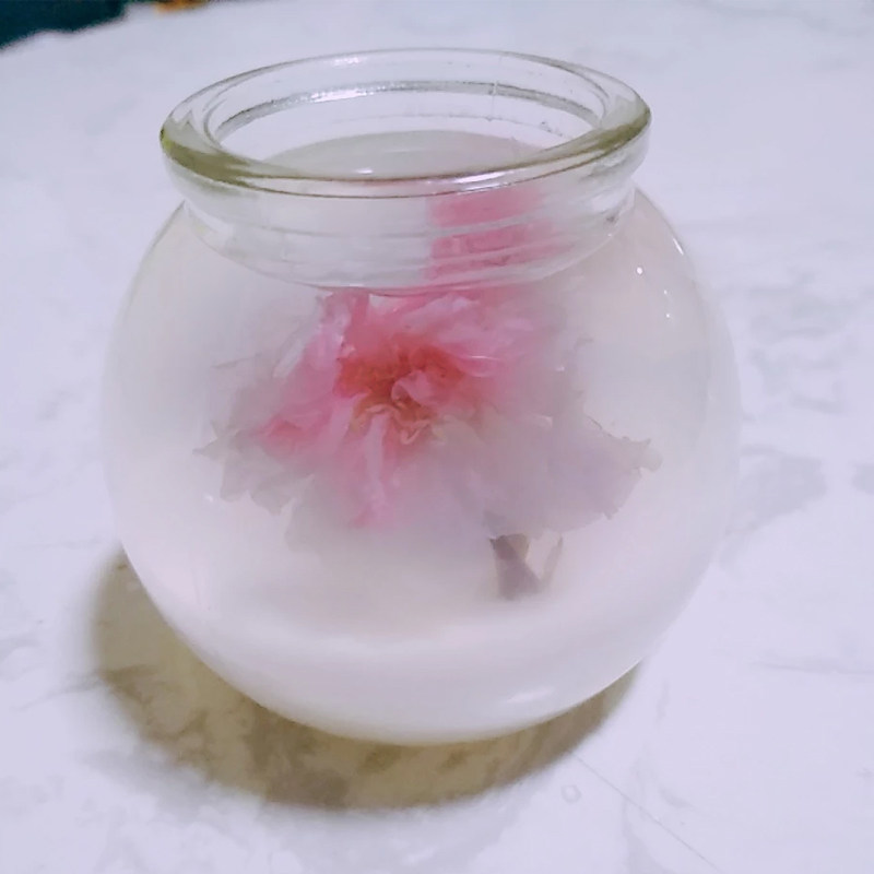 糖渍樱花盐渍樱花日本盐浸腌渍茶八重樱长柄食用泡水樱花茶500克