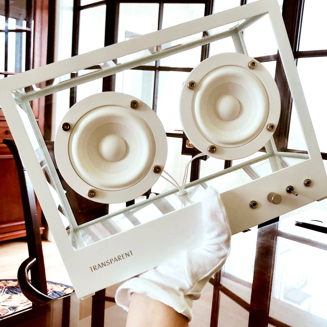 transparentspeaker无线蓝牙音箱透明玻璃发烧hifi高音质音质无线
