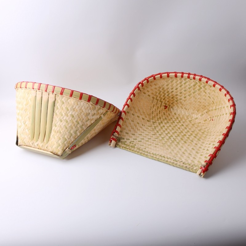 精品品竹畚箕竹筐手工竹编畚斗簸箕竹篓竹斗竹编