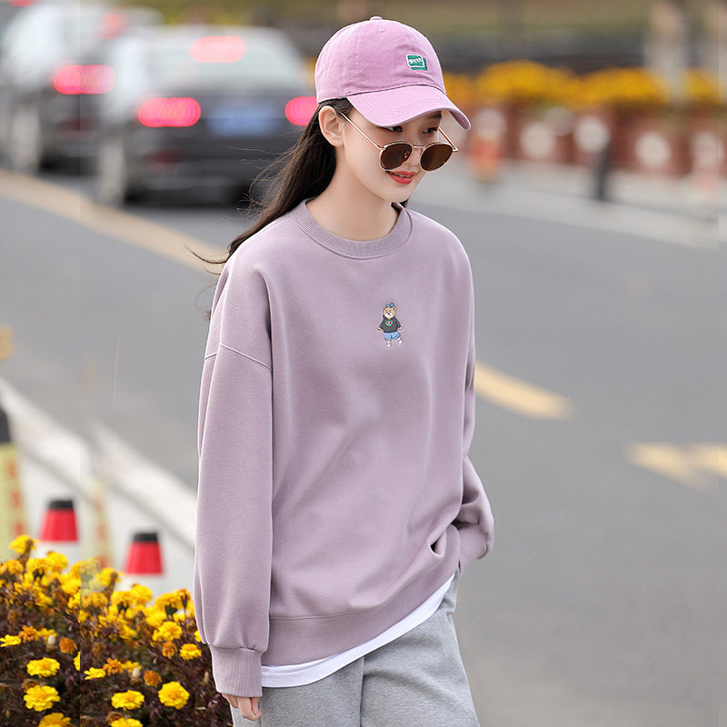 高中生初中中学生卫衣女生纯棉2022秋装新款少女卫衣