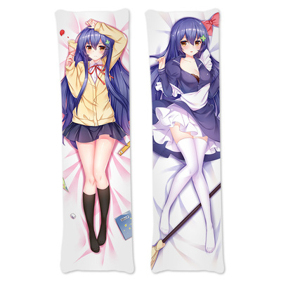 尚萌原创傻萌 约会大作战 五河士织 动漫周边长条睡觉抱枕枕套