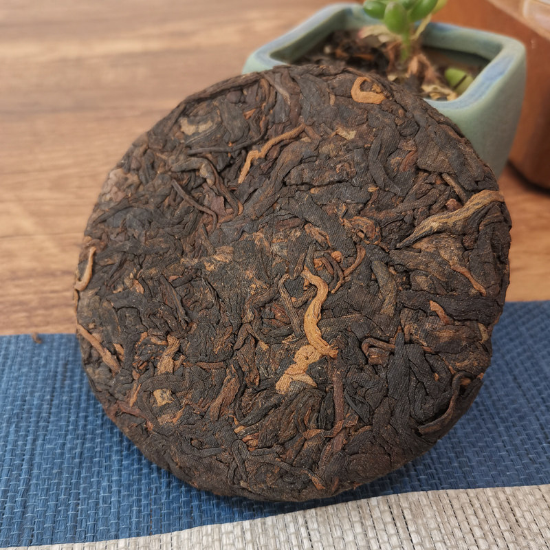 布朗普洱茶熟茶100g迷你勐海老树纯料云南特产普洱