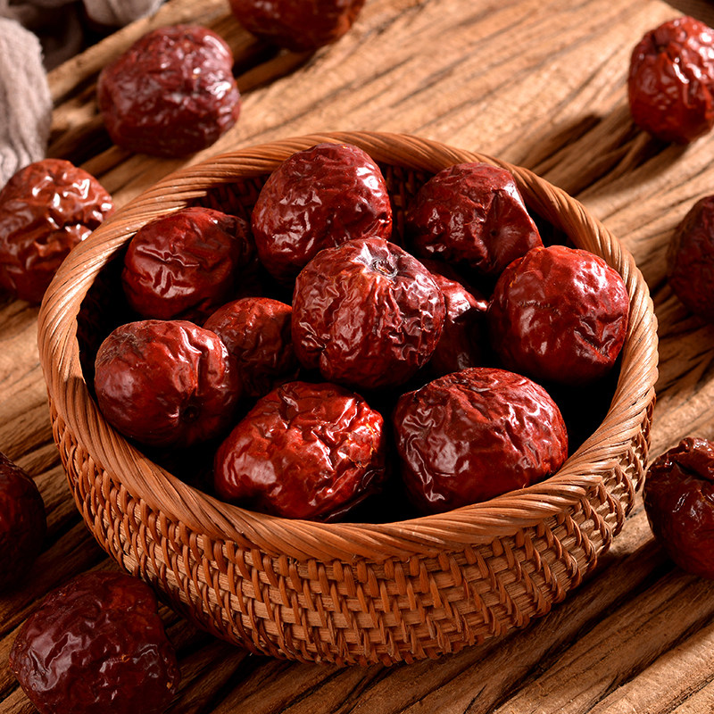 大枣灵宝2斤包邮小核肉红枣新疆和田河南特产枣类制品