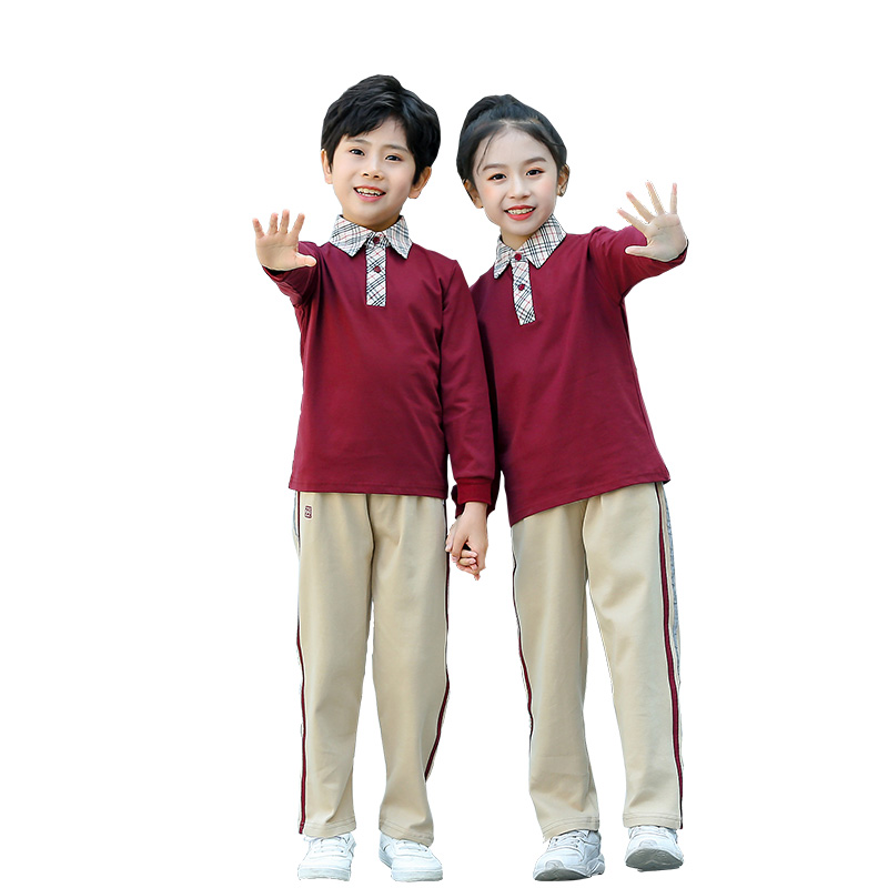 珠海海市香洲区小学生校服秋装班服纯棉短袖夏装校服