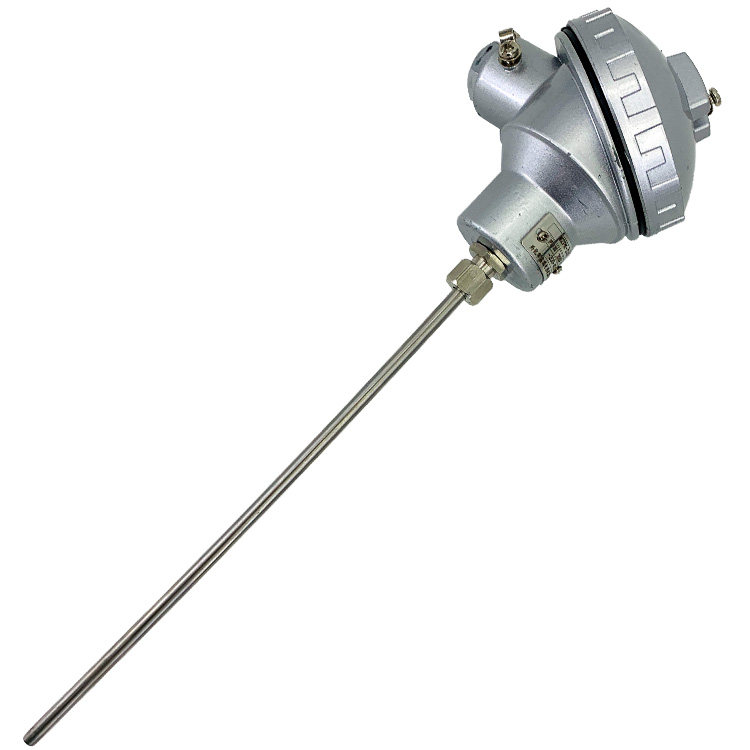 铠装热电偶wrnk131弯曲温度探头wzpk231pt100热电阻热电偶