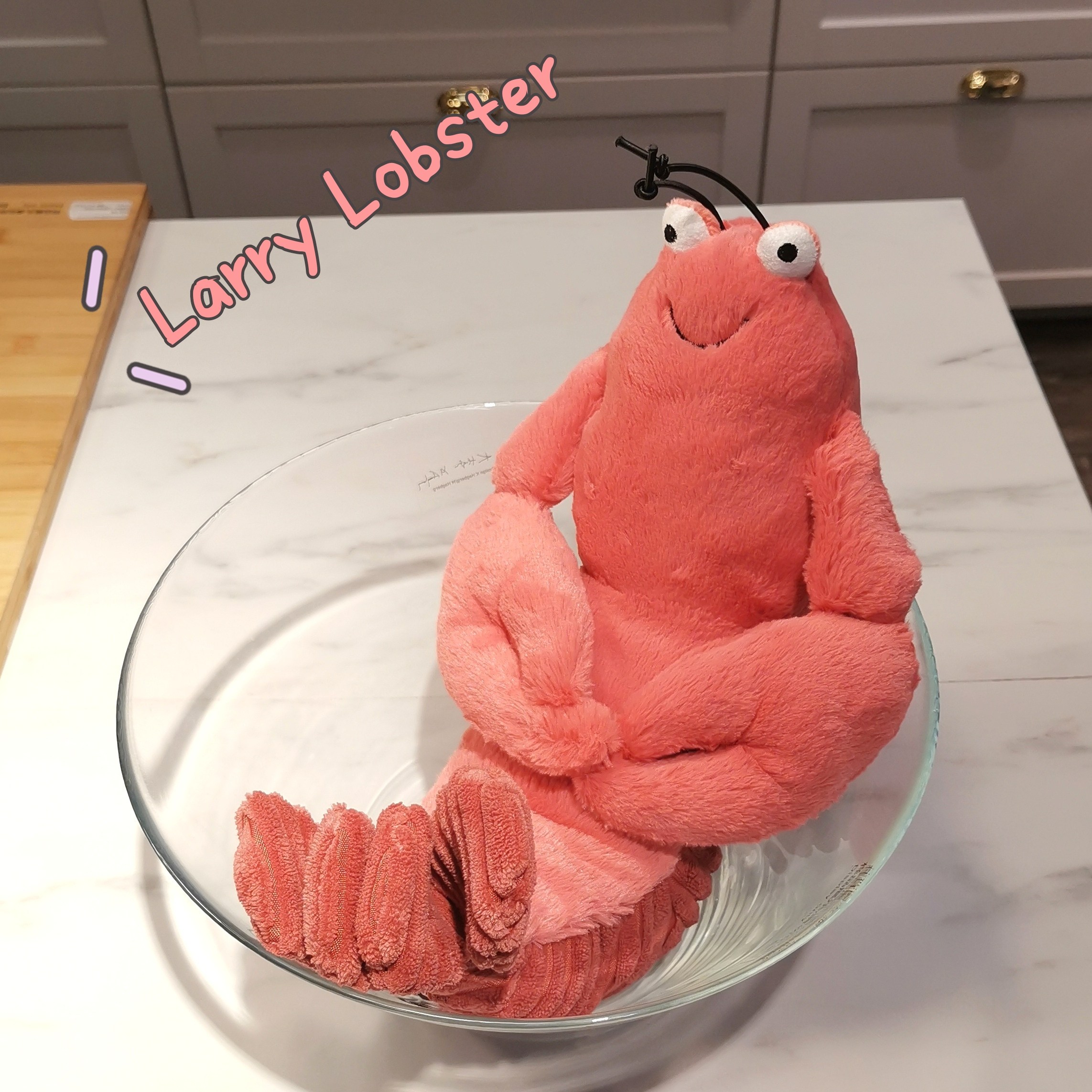 英国正品jellycatlarrylobster毛绒玩具拉里龙虾公仔肖战同毛绒布艺类