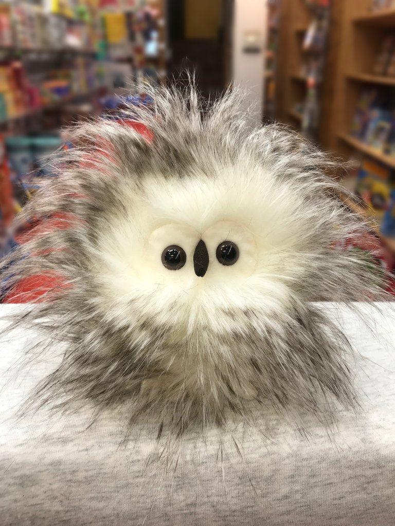 英国jellycatbertieowlet炸毛猫头鹰可爱丑萌公仔毛球毛绒布艺类玩具