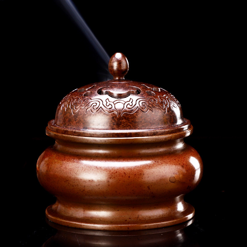 香炉仿古小香纯铜迷你家用室内茶道熏香供佛香薰炉