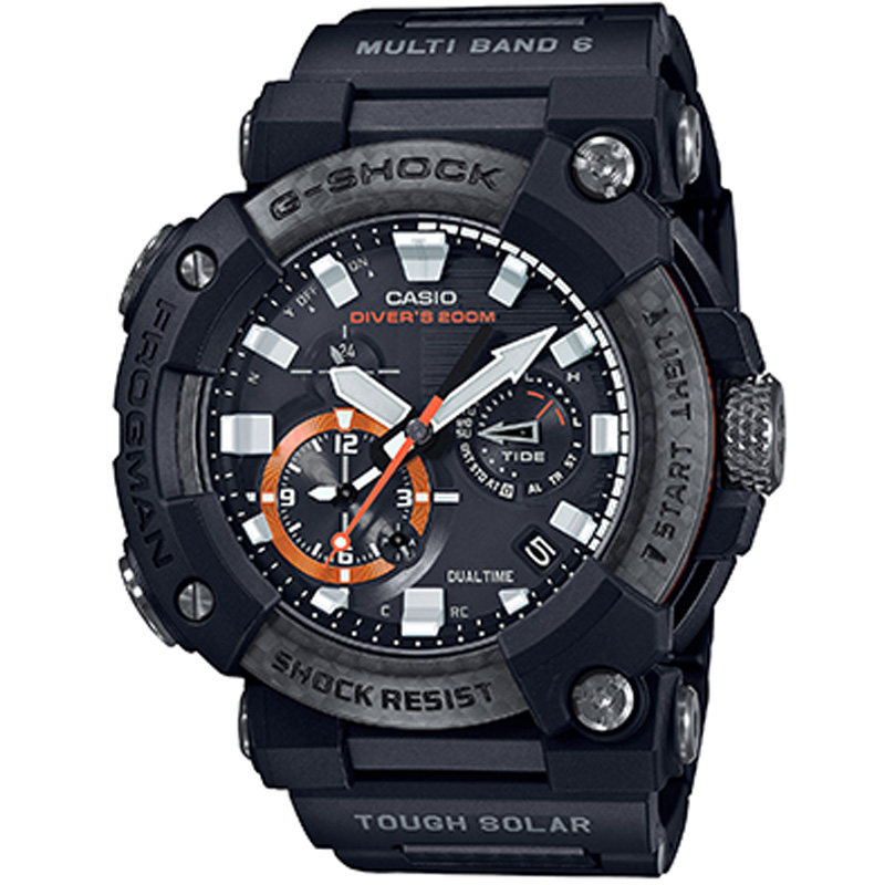 卡西欧七代蛙人碳纤维gwfa1000xc1a1a4太阳能电波蓝牙男士日韩腕表