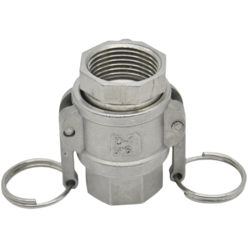 接头不锈钢快速ad两端螺纹连接钢管铁管卡扣管接头