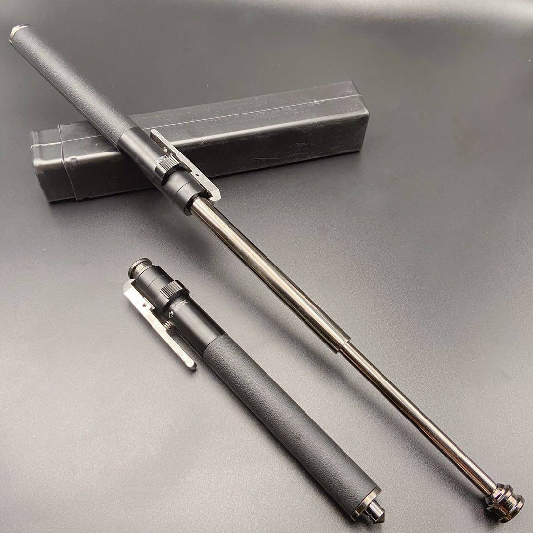 甩棍实心伸缩弹簧自动棍防身工具钢笔迷你随身便携合法自卫摔棍棒