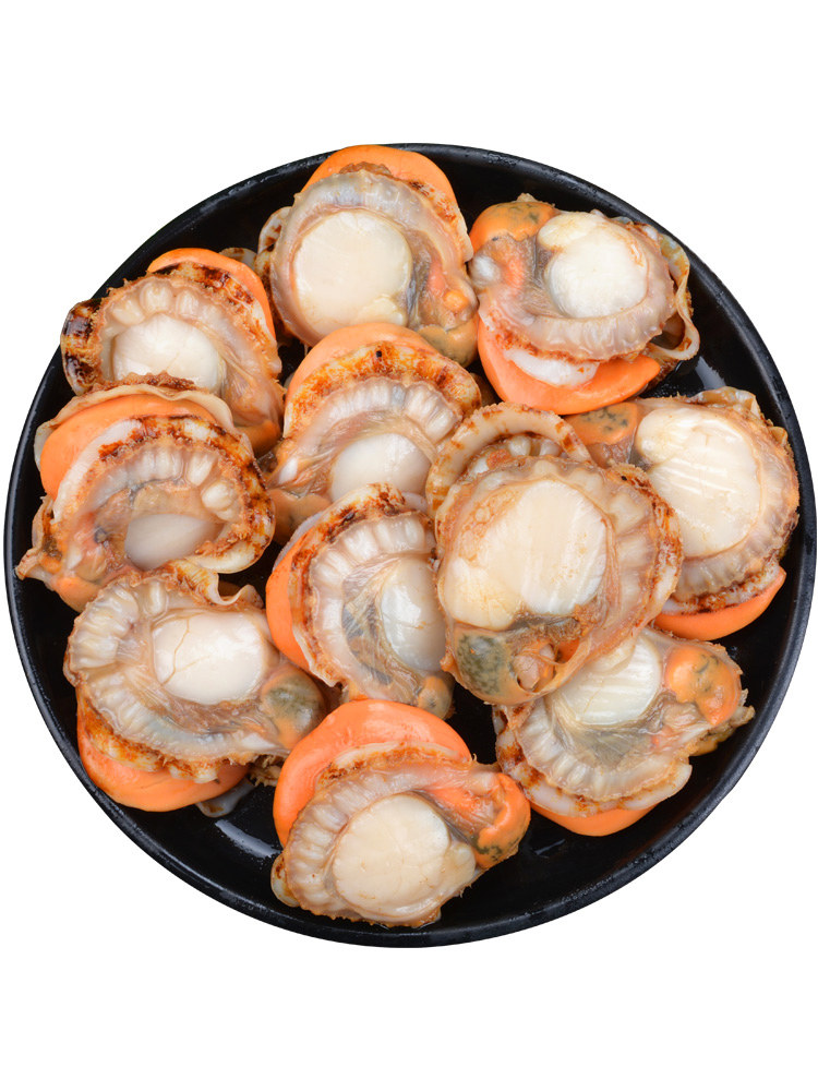 海鲜扇贝青岛新鲜500g4份包水产鲜活活现剥去扇贝