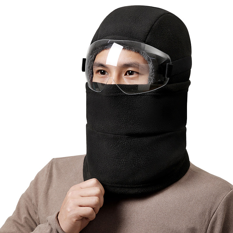 冬季保暖头套男户外东北女骑电动车防风防寒面罩护脸加厚抓绒帽子