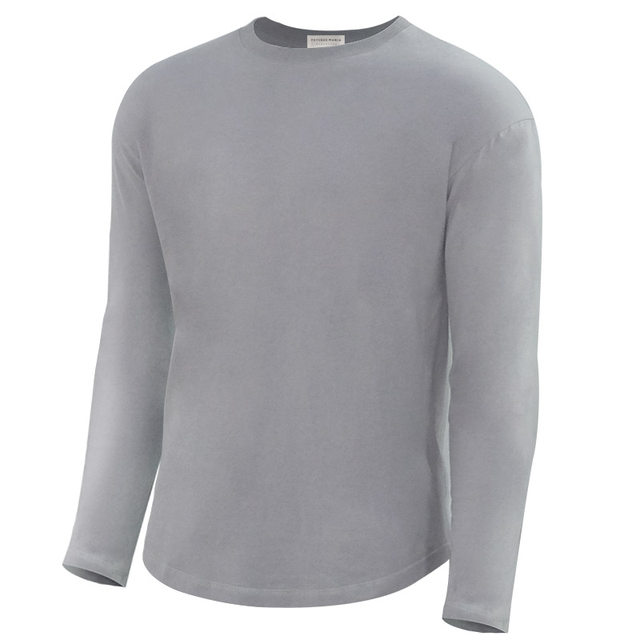 Long sleeve sports t-shirt casual men's new round neck solid color shirt outdoor running autumn bottoming shirt pure cotton slim Long sleeve sports t-shirt casual men's new round neck solid color shirt outdoor running autumn bottoming shirt pure cotton slim