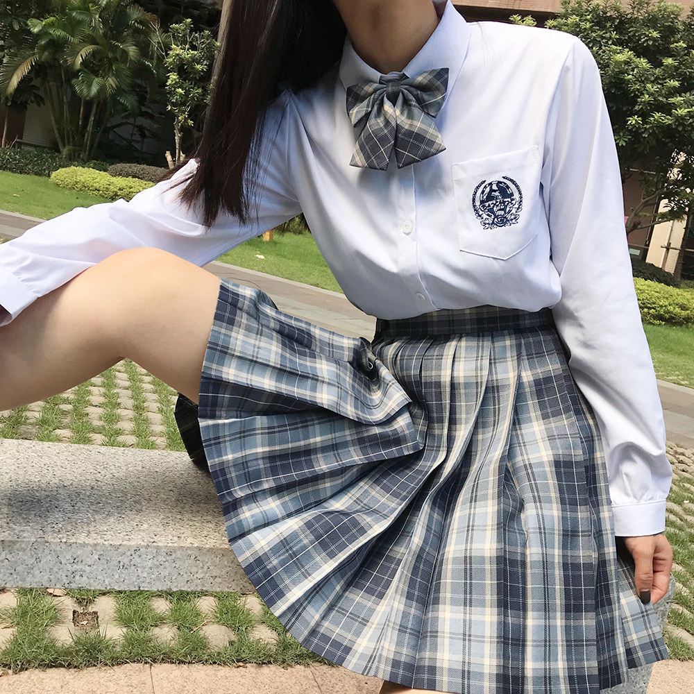 青野jk制服正统jk套装百搭高腰半身裙