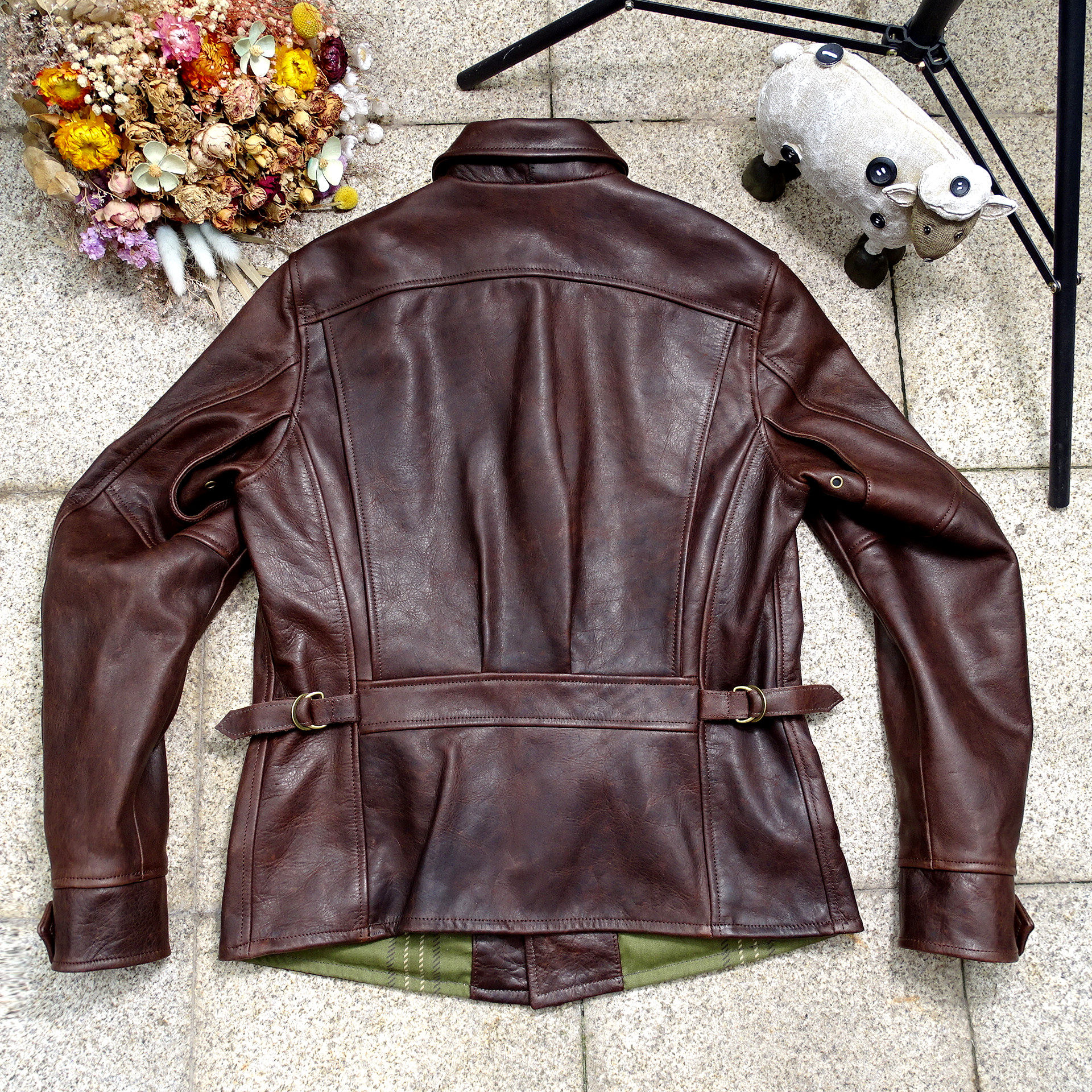 3折预手工马皮fw四角皮衣