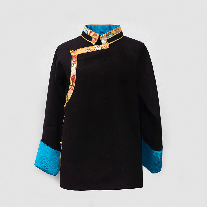 纯羊羊毛外套山南拉萨氆氇传统藏族上衣保暖上衣