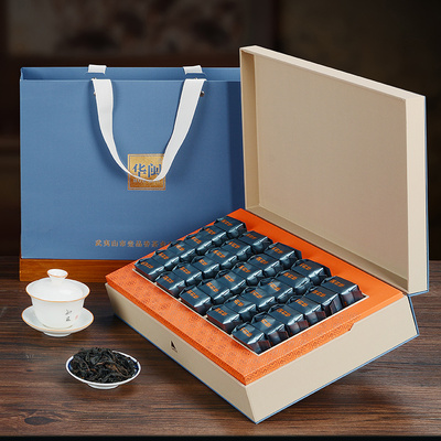 大红袍武夷岩茶浓香型礼盒装坑涧肉桂茶正茶叶特级过年送礼大红袍