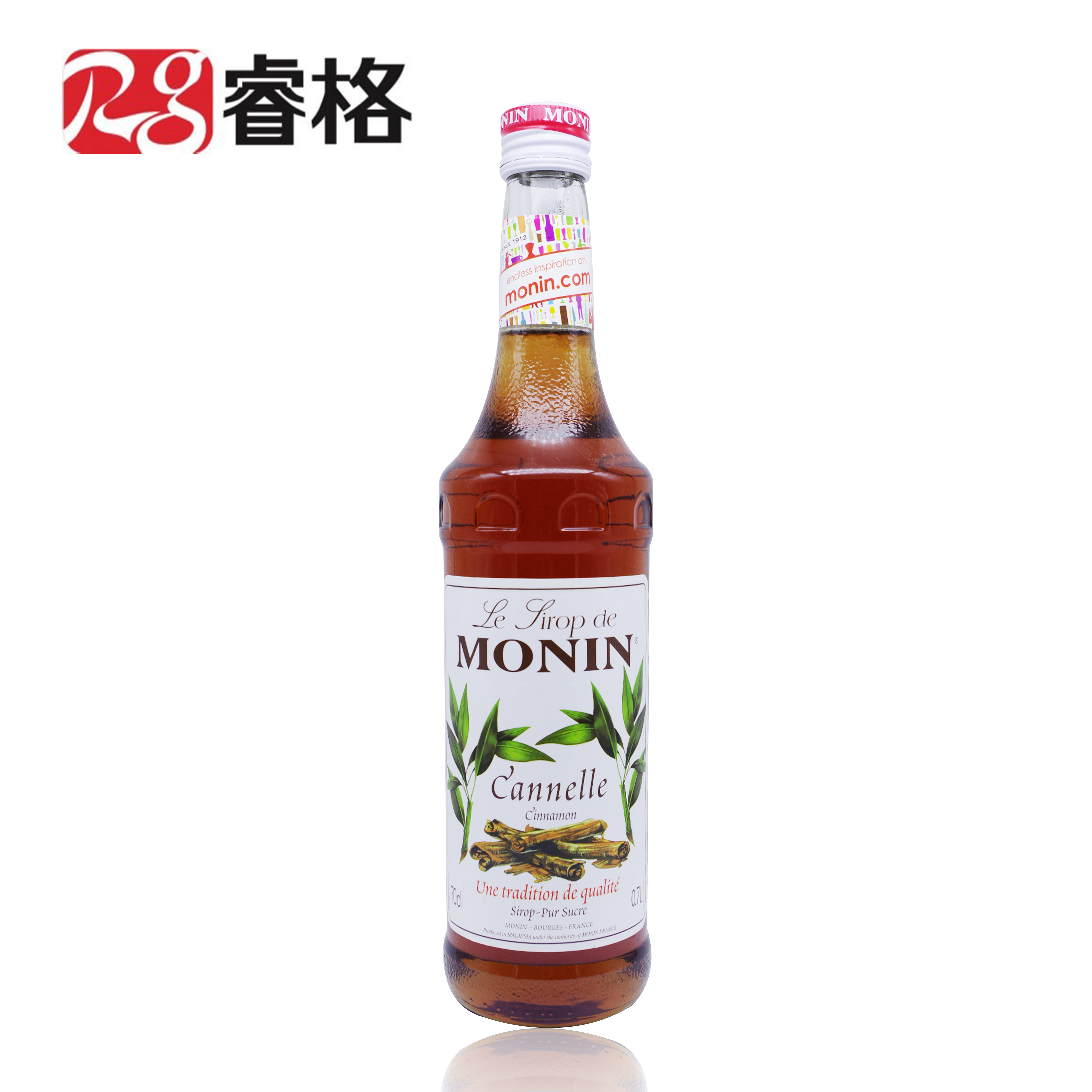 monin莫林系列香草焦糖玫瑰蓝柑 鸡尾酒咖啡果汁饮料700ml