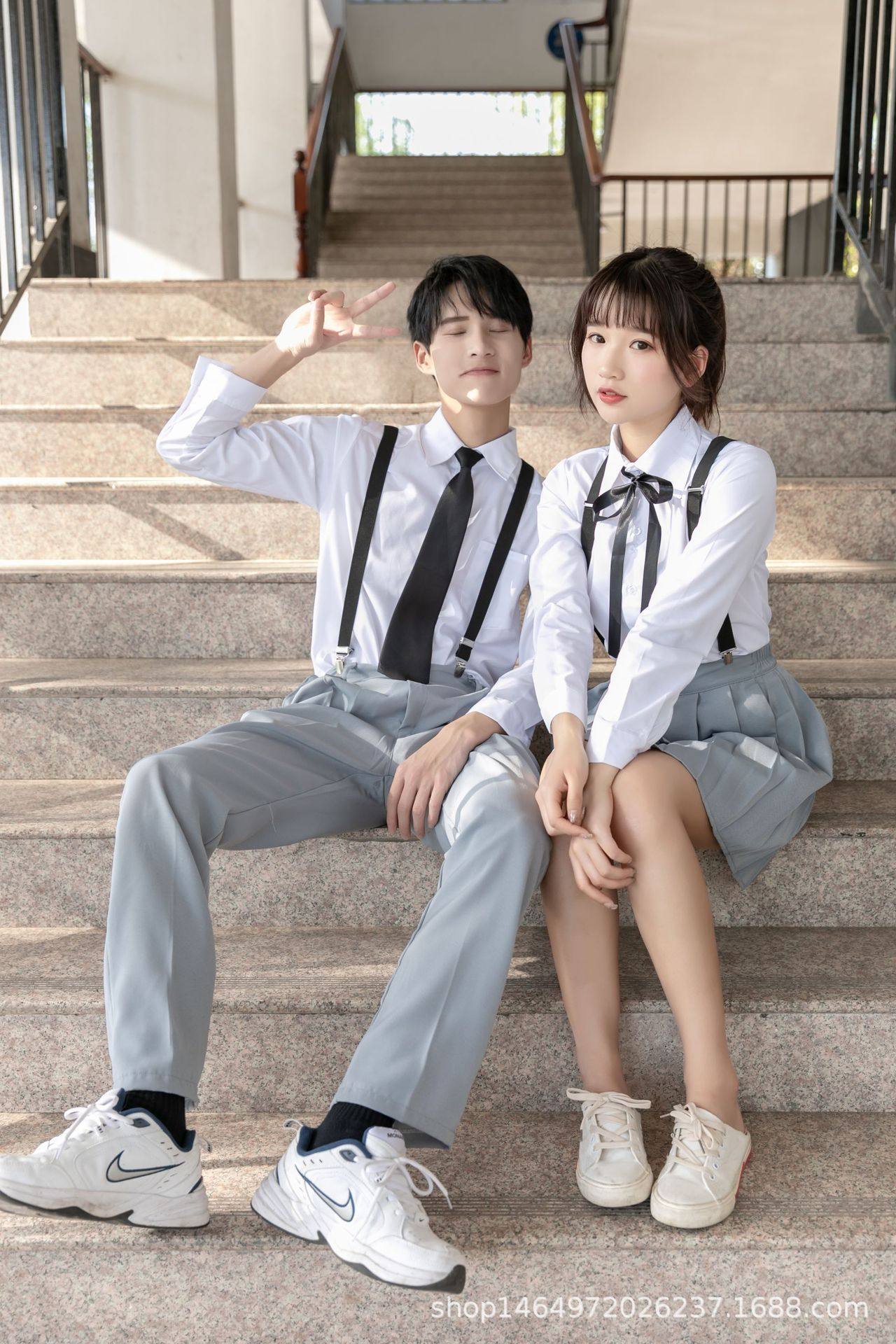 校园校服学院套装班服夏季女高中学生英伦毕业学生校服