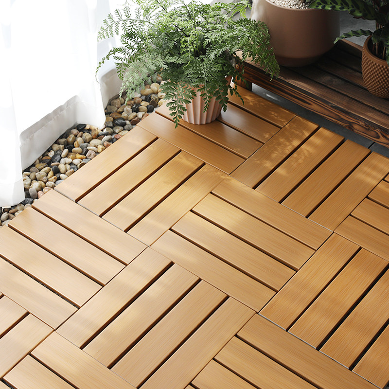 室内阳台防腐木地板露天阳光房防水防潮庭院院子实木地板