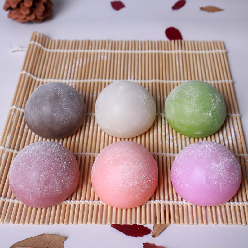 仿真雪媚草莓大福样品日式白玉甜品仿真水果