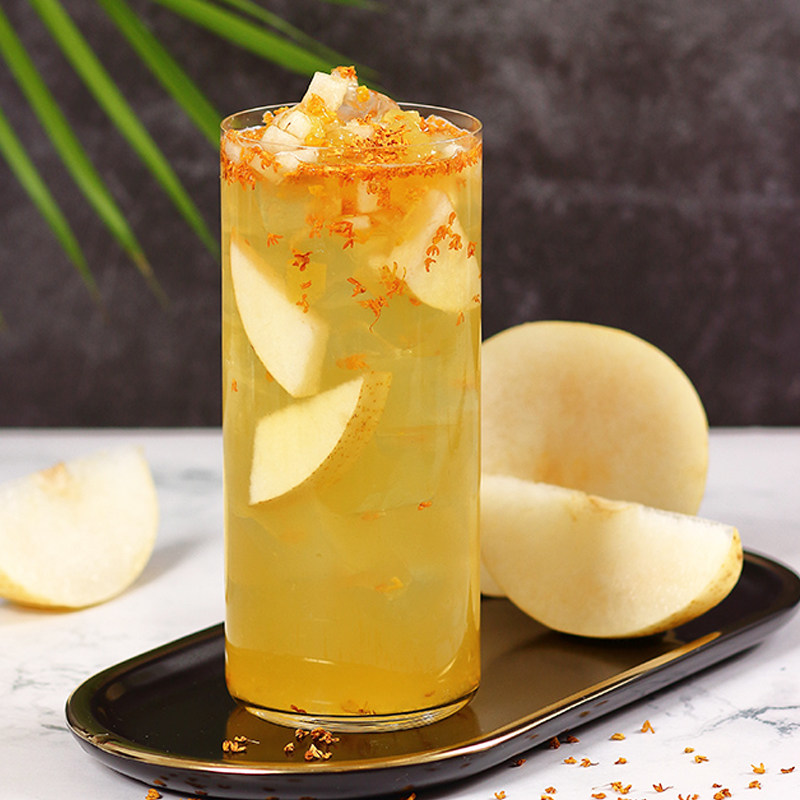 新仙尼冰糖桂花雪梨果泥果酱1.36kg果汁浓浆速溶果酱