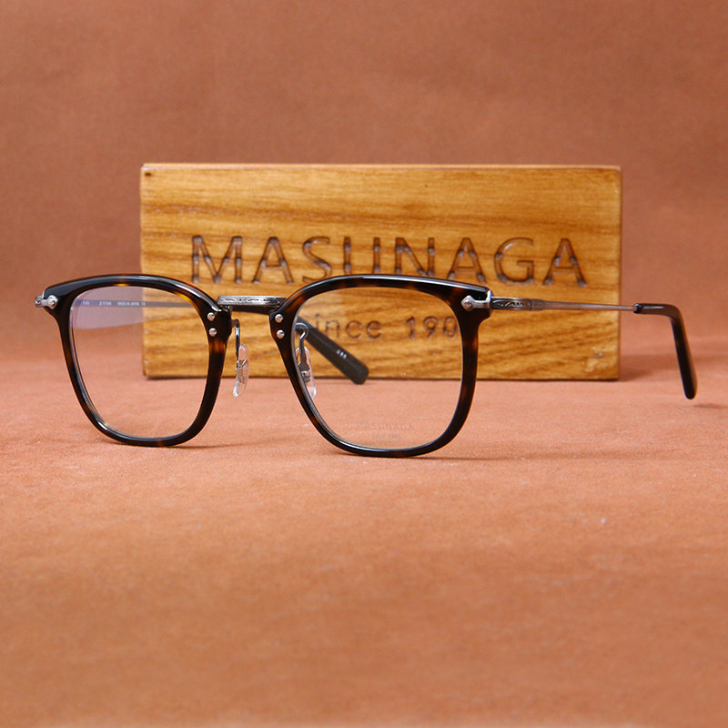 眼镜现货masunaga增永gms806日本手工镜框复古文艺眼镜架