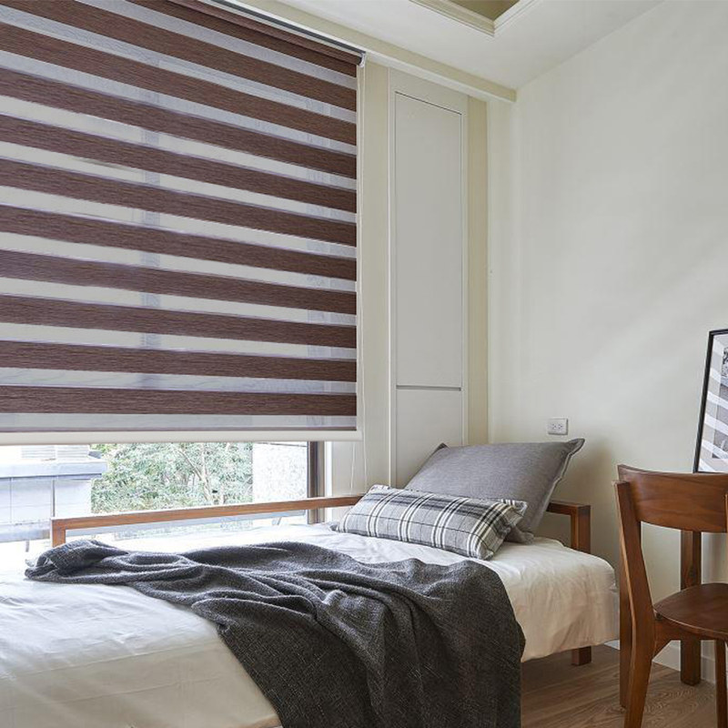 遮光柔纱窗帘折叠防晒升降卷帘卧室阳台房间卷帘