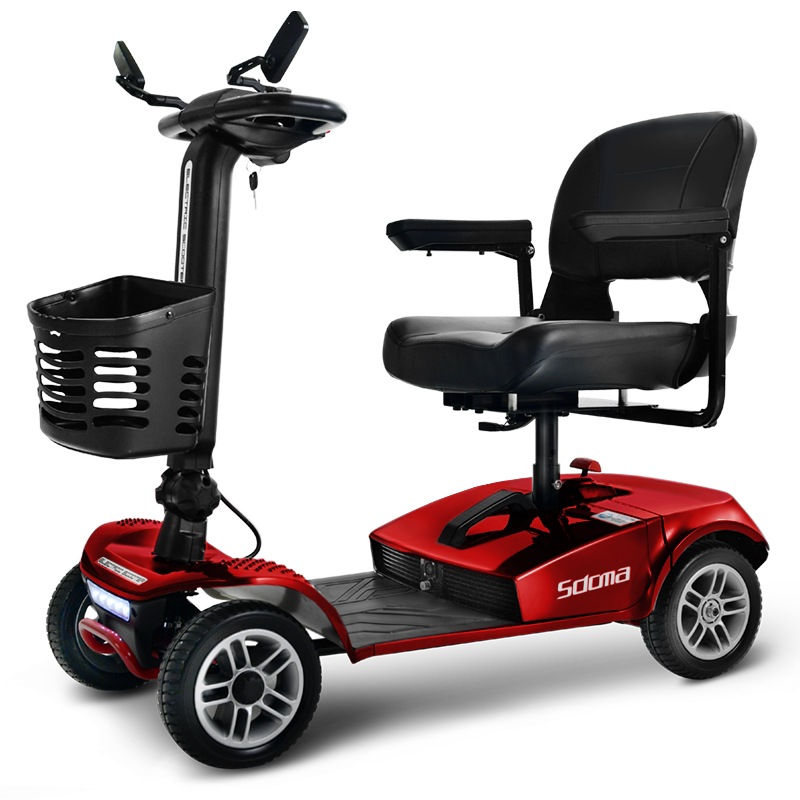 斯途玛老年代步车老人四轮电动车小型家用t1残疾人折叠双人电瓶车