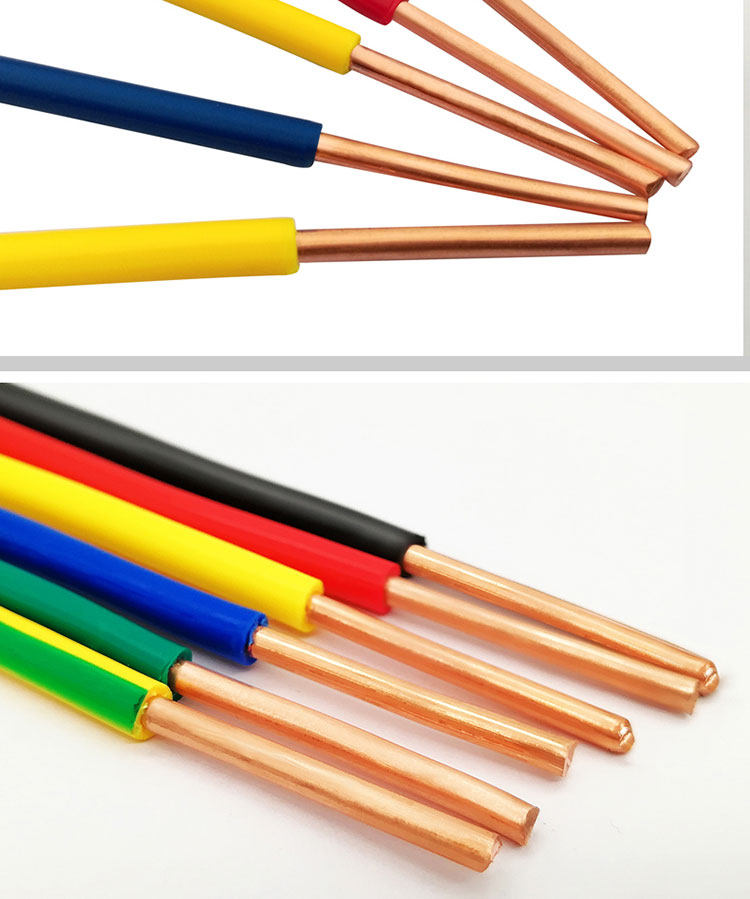 永壹珠江电线6平方电线电缆国标铜芯线家装家用电线bv单芯线铜线