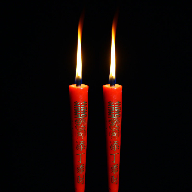 金字竹签拜神红蜡烛祭祀签签蜡烛拜神拜佛菩萨供奉祭拜家用包邮