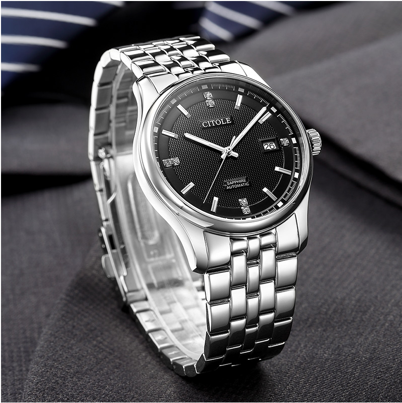 正品法国citole西腾男士机械日男表 好评好店